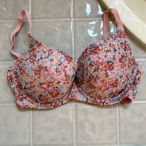No Boundaries Pink Floral Bra